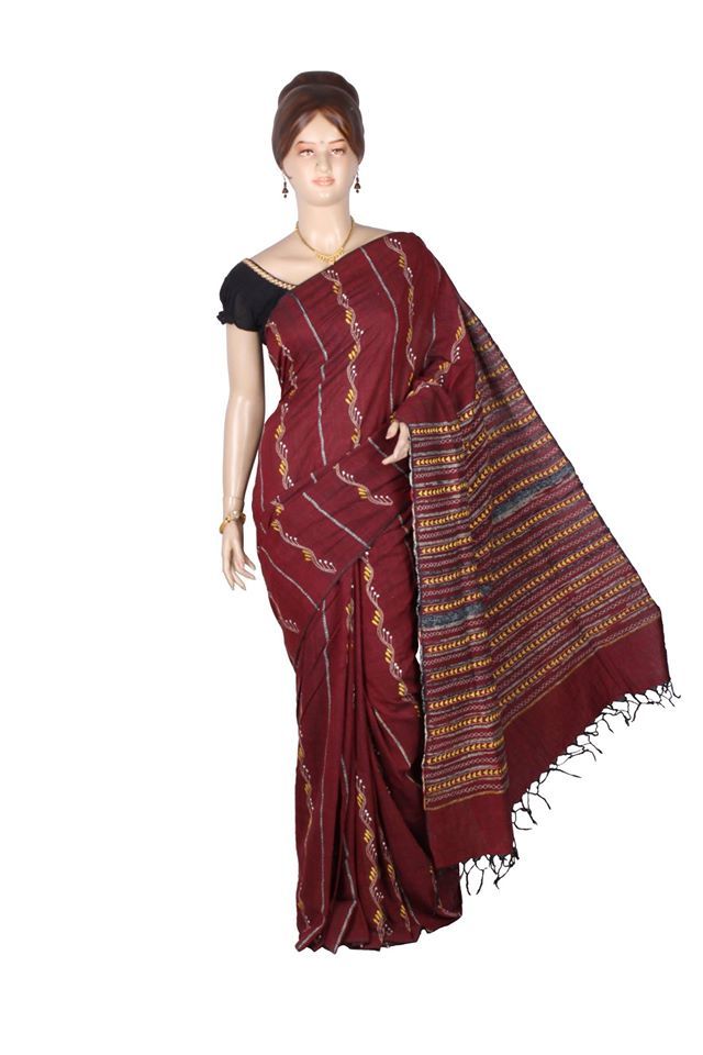 Khesh Kantha Stitch Sarees