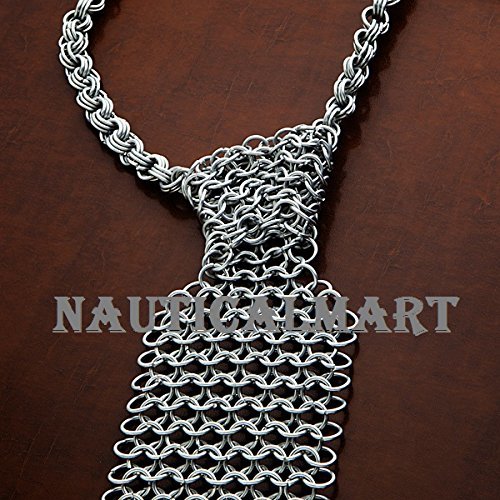 Geek Style Chainmail Necktie Wearable Armor Costume