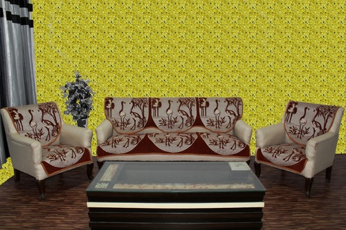 प्रिंटेड चेनिल सोफा पैनल माधुरी