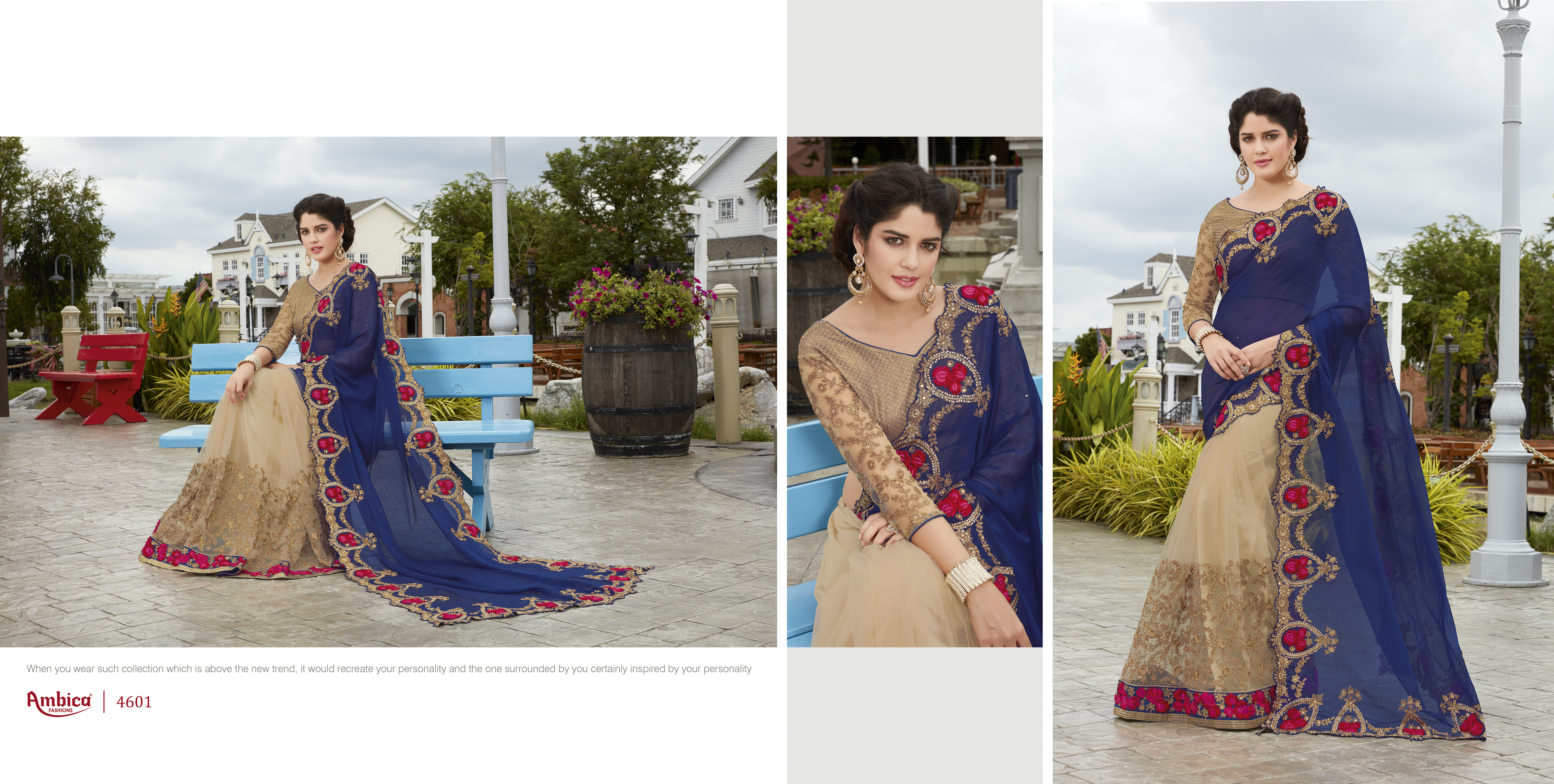 Blue Fancy Saree
