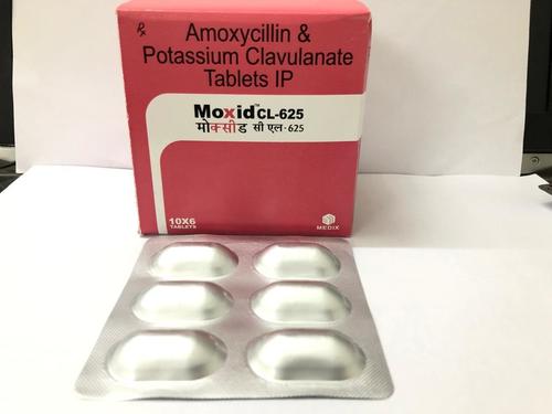 Amoxicillin & Potassium Clavulanate Tablets - 500 mg & 125 mg | Antibiotic for Ear, Sinus, Respiratory, Urinary, Skin, Dental, Bone & Joint Infections, Suitable for Adults