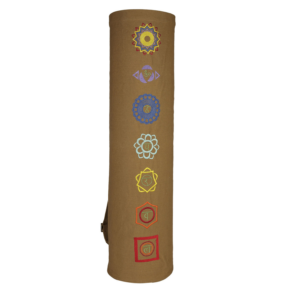 Seven Chakra Bag (Drawstring) - Cotton Canvas, 75x19 Cm, 350 Grams | Eco-Friendly, Organic Material Available, Custom Logo Option