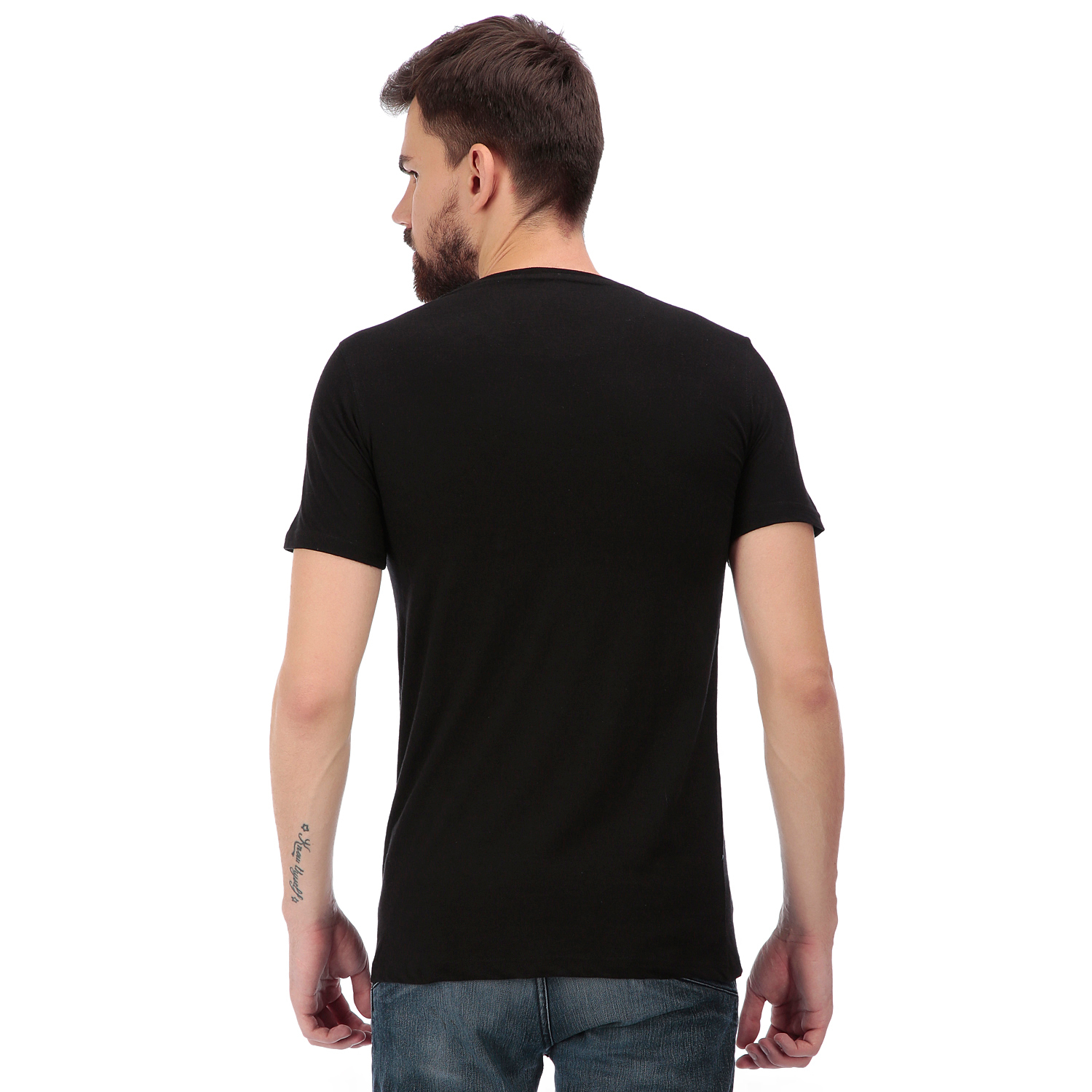 Black Henley T Shirt