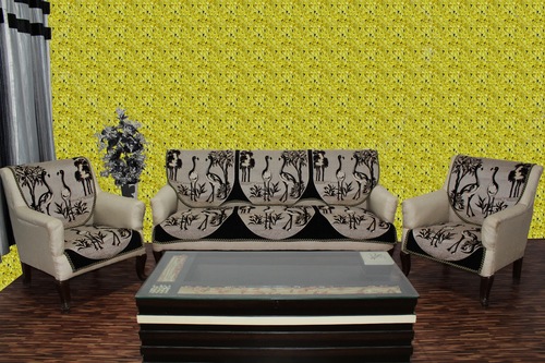 प्रिंटेड चेनिल सोफा पैनल माधुरी