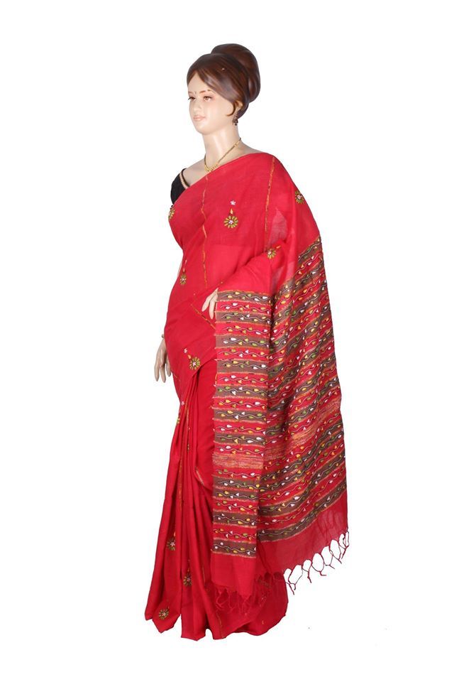 Khesh Kantha Stitch Sarees