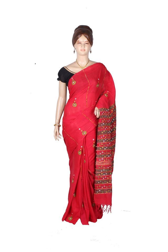 Khesh Kantha Stitch Sarees
