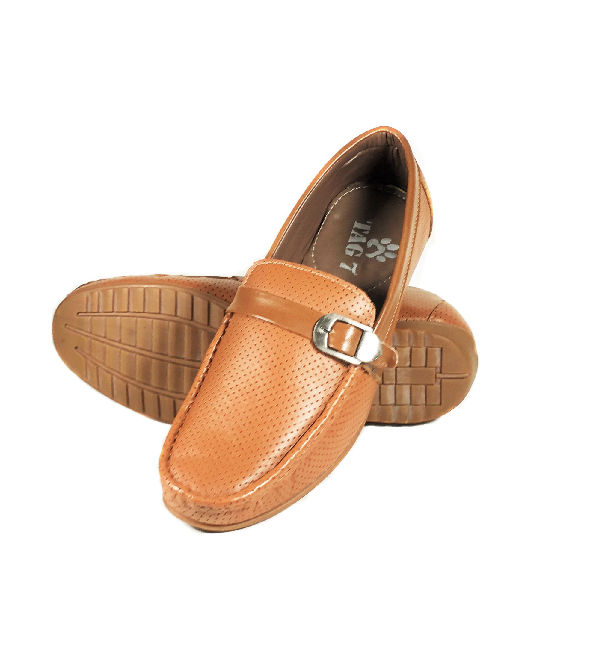 Leather Shoes - Superior Quality Leather, Size Variety , Tan Color, Sleek Design, Long Lasting Shine, Modern Style