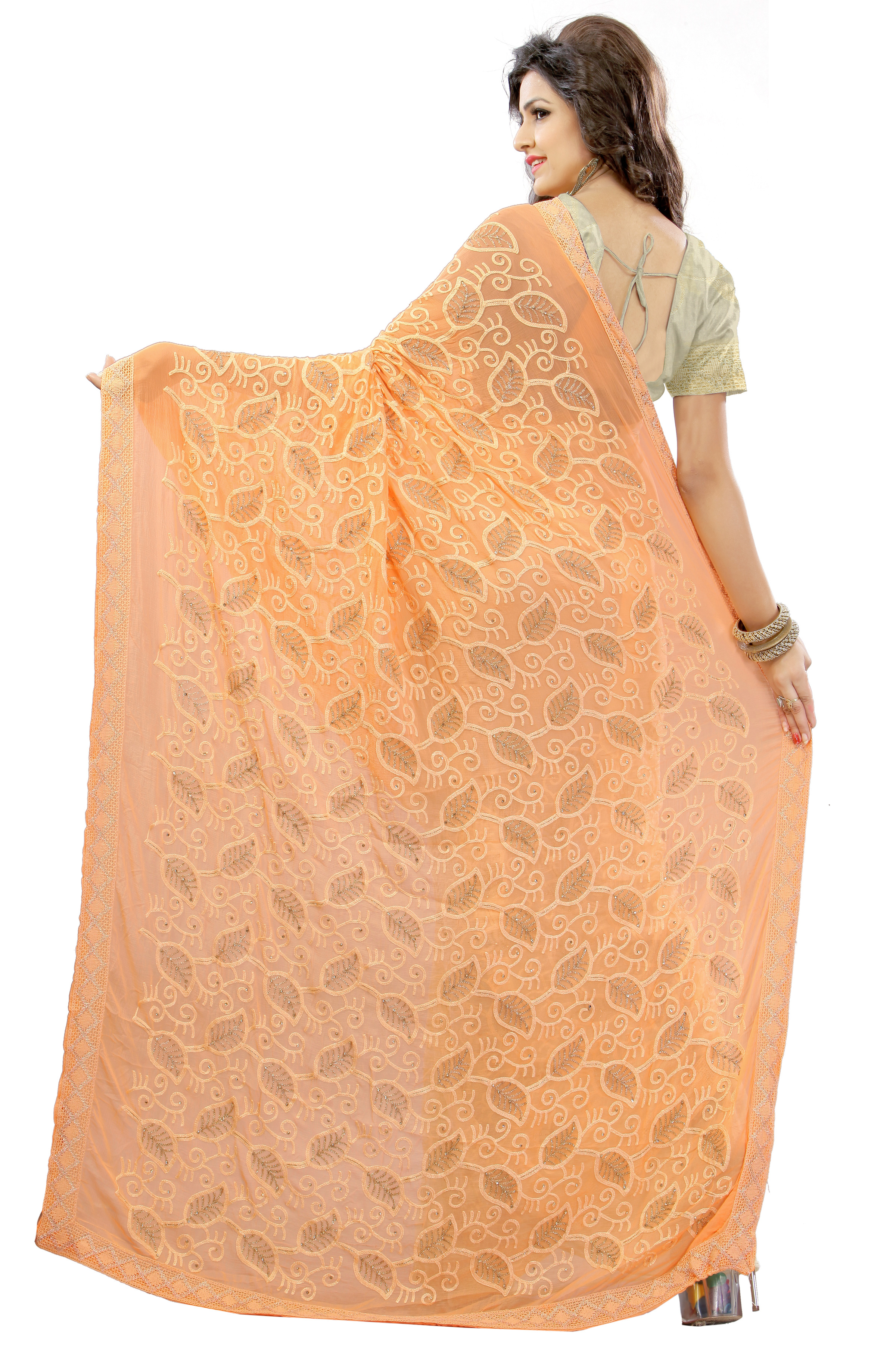 Embroidered Designer Saree