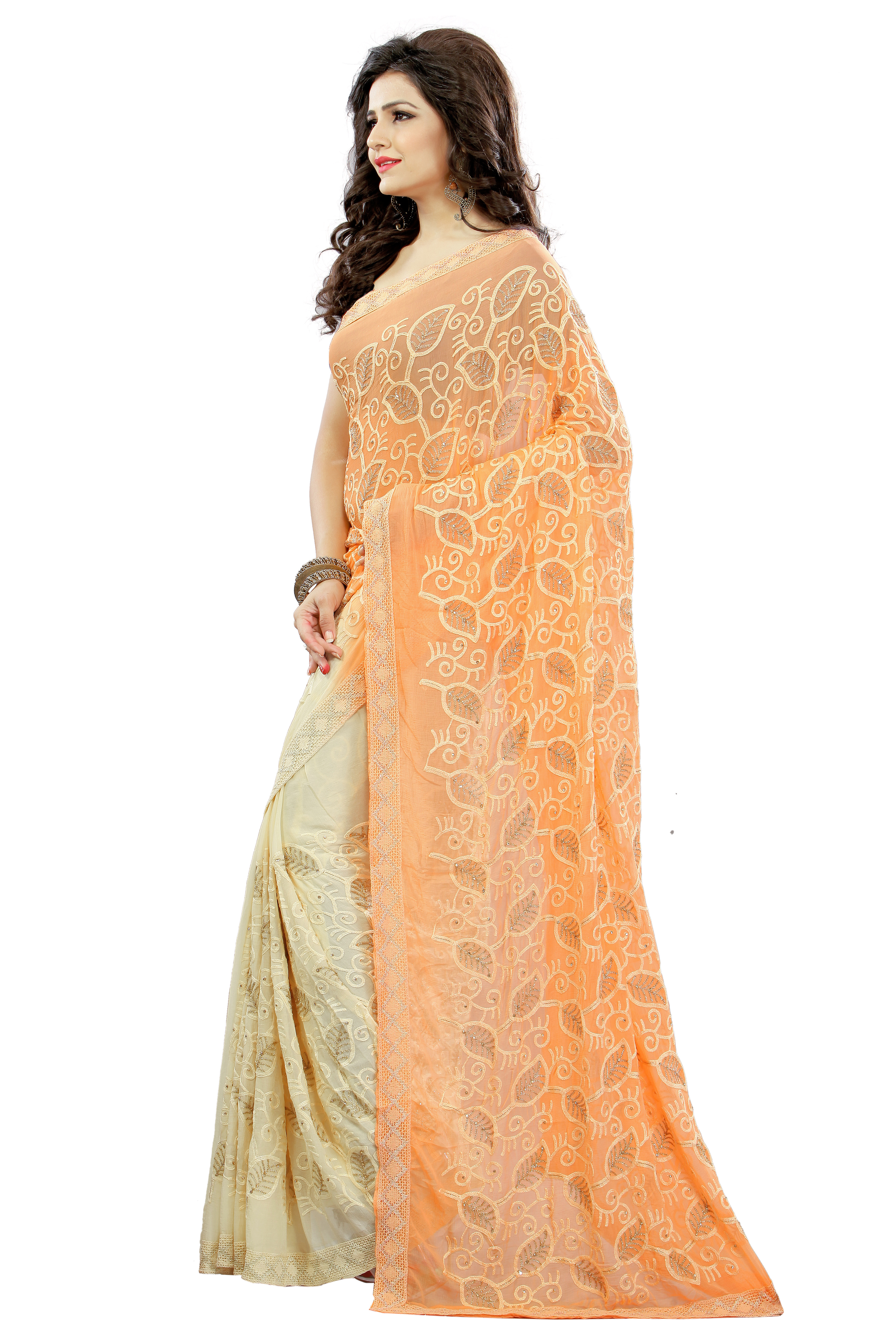 Embroidered Designer Saree