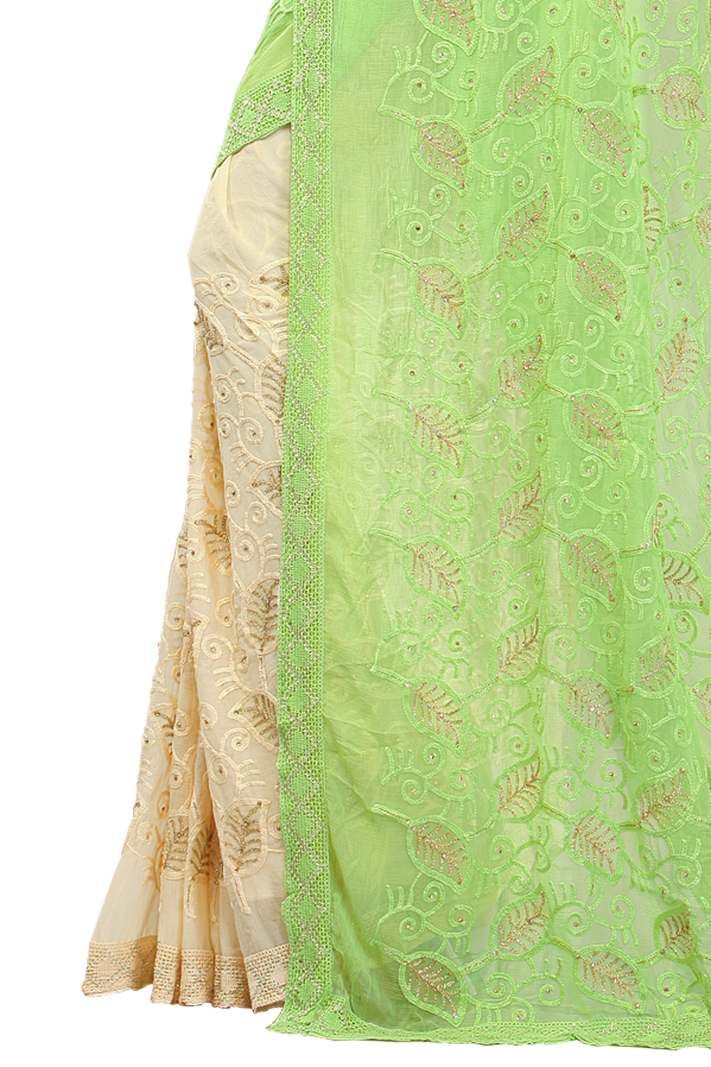 Green Nylon Saree