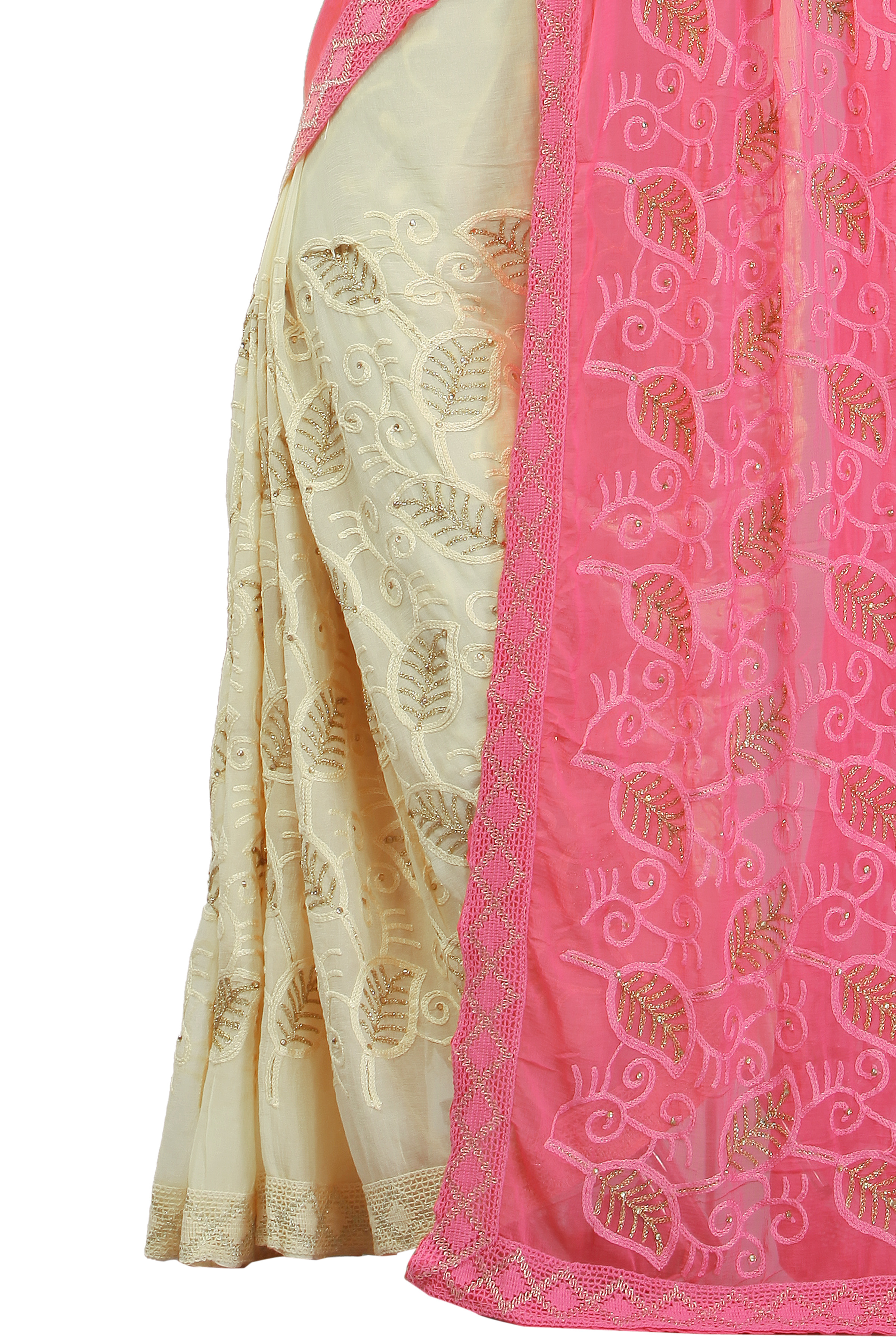 Pink Designer Saree
