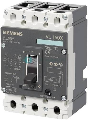 Moulded Case Circuit Breaker - Mccb Dimension(l*w*h): 100*60*130 Millimeter (Mm)