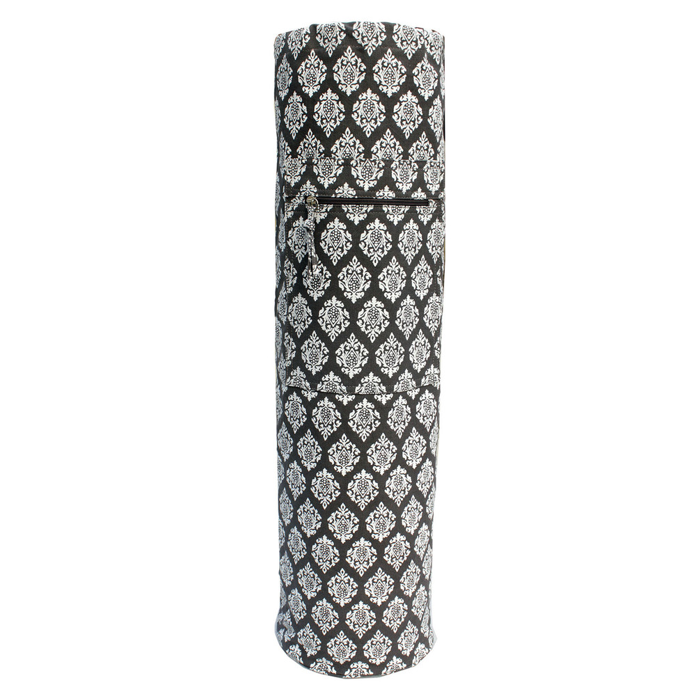 Ymb078 Full Printed Yoga Mat Bag- Grey Length: 75  Centimeter (Cm)
