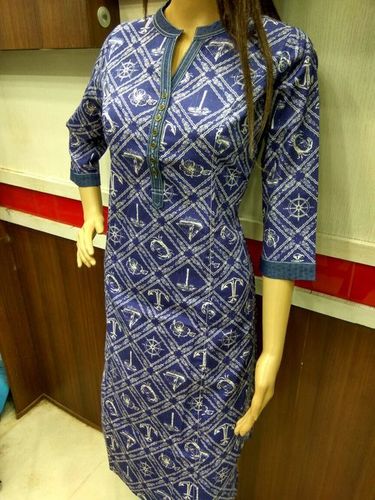 Denim Kurtis1/542 Bust Size: 40 Inch (In)