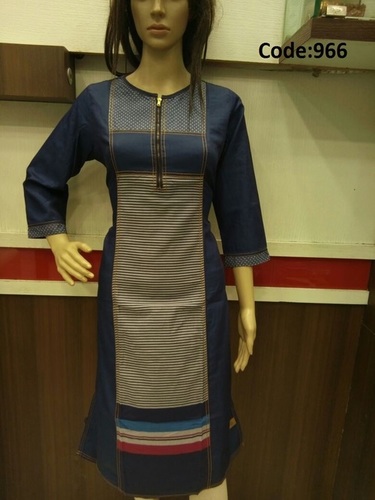 Denim Kurtis5/966 Bust Size: 40 Inch (In)
