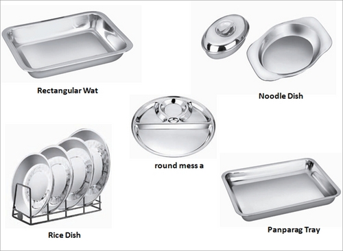 स्टील किचन फ्लैटवेयर