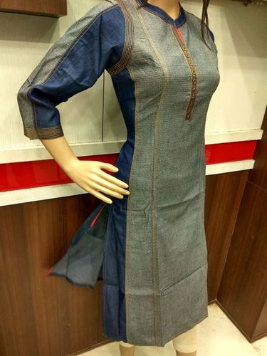 धोने योग्य डेनिम कुर्तियां