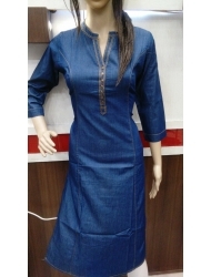 धोने योग्य डेनिम कुर्तियां