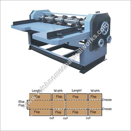 4-bar Rotary Cutting & Creasing Machine - Paper Pulp Material, Sky Blue Color | Electric Dual System, Reliable & Sturdy Design