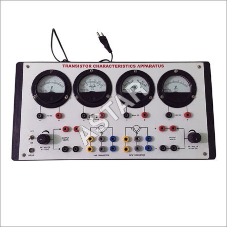 Transistor Characteristic Apparatus - ABS Plastic, 0-10 VDC/150 mA Power Supply, 2-Year Warranty | Accurate Measurement, Rugged Design, For Lab Use