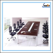 मेटल के साथ Mdf बोर्ड कॉन्फ़्रेंस रूम टेबल