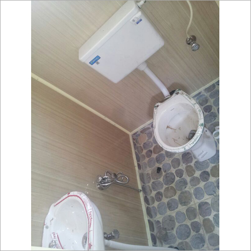 Mobile Toilet Cabin - Fiberglass Reinforced Plastic, 8 ft x 4 ft x 7 ft | Easy Installation, Durable, Portable Design, Low Maintenance, Water Efficient, LED Lighting, Exhaust Fan