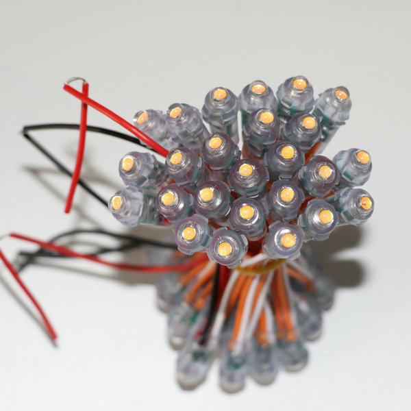 Led Pixel Light String 9mm Orange