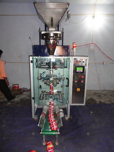 Automatic Collar Type Pouch Packing Machine - Stainless Steel, 1200x800x1800 mm | 2 HP Power, 50 P/M Speed, Durable Design, Precise Filling, User-Friendly Interface, Efficient Production