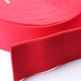 Woven Elastic - Woven Material, Various Widths, Red Color | Dyed Style, Plain Texture, Versatile Applications