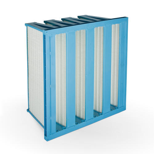 Compact Filter - Non-Woven Glass Fiber, Standard Size, Grey and Yellow Colors | High Dust Retention, Moisture Resistant, Energy Efficient Design