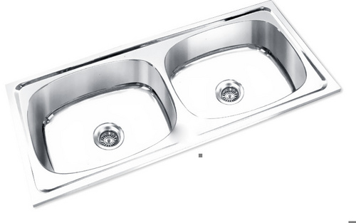 डबल बाउल डबल ड्रेनर सिंक