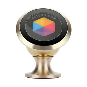 Mobile Holder - Metal, 30-50 Mm, Gold | Compact Design, Durable, Strong Magnet, Stylish Look, Versatile For Showrooms & Home Use