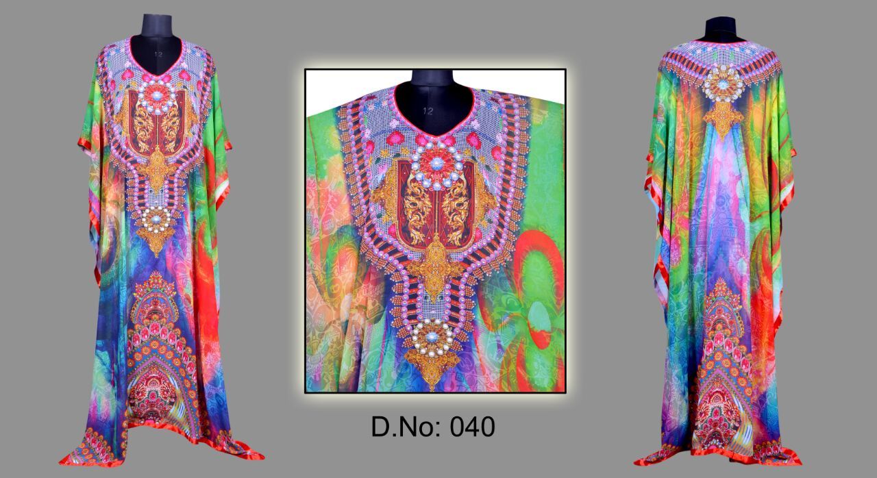 Mix Printed Kaftan