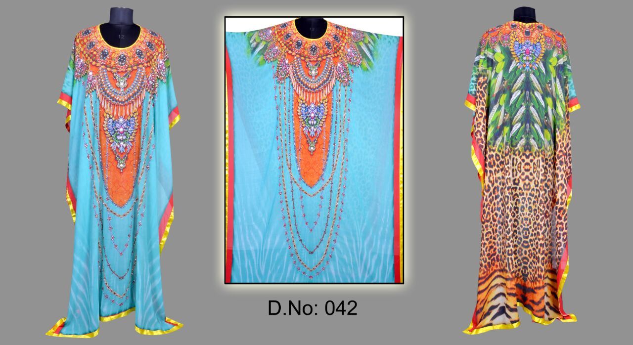 Mix Printed Kaftan