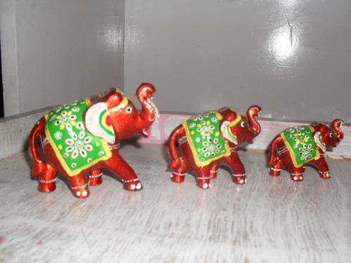 एंटीक इमिटेशन मीना हाथी की मूर्ति