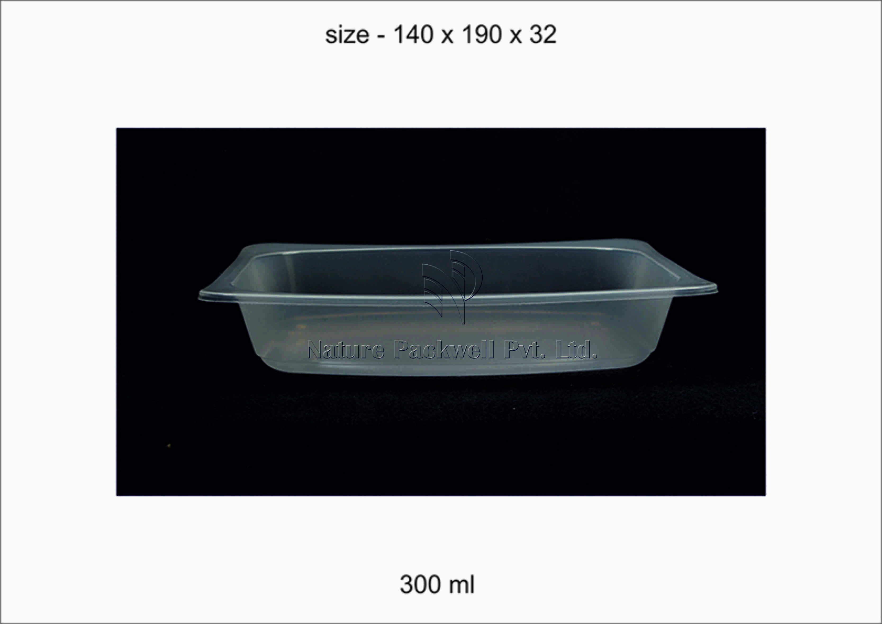 Clear Transparent Pasta Tray