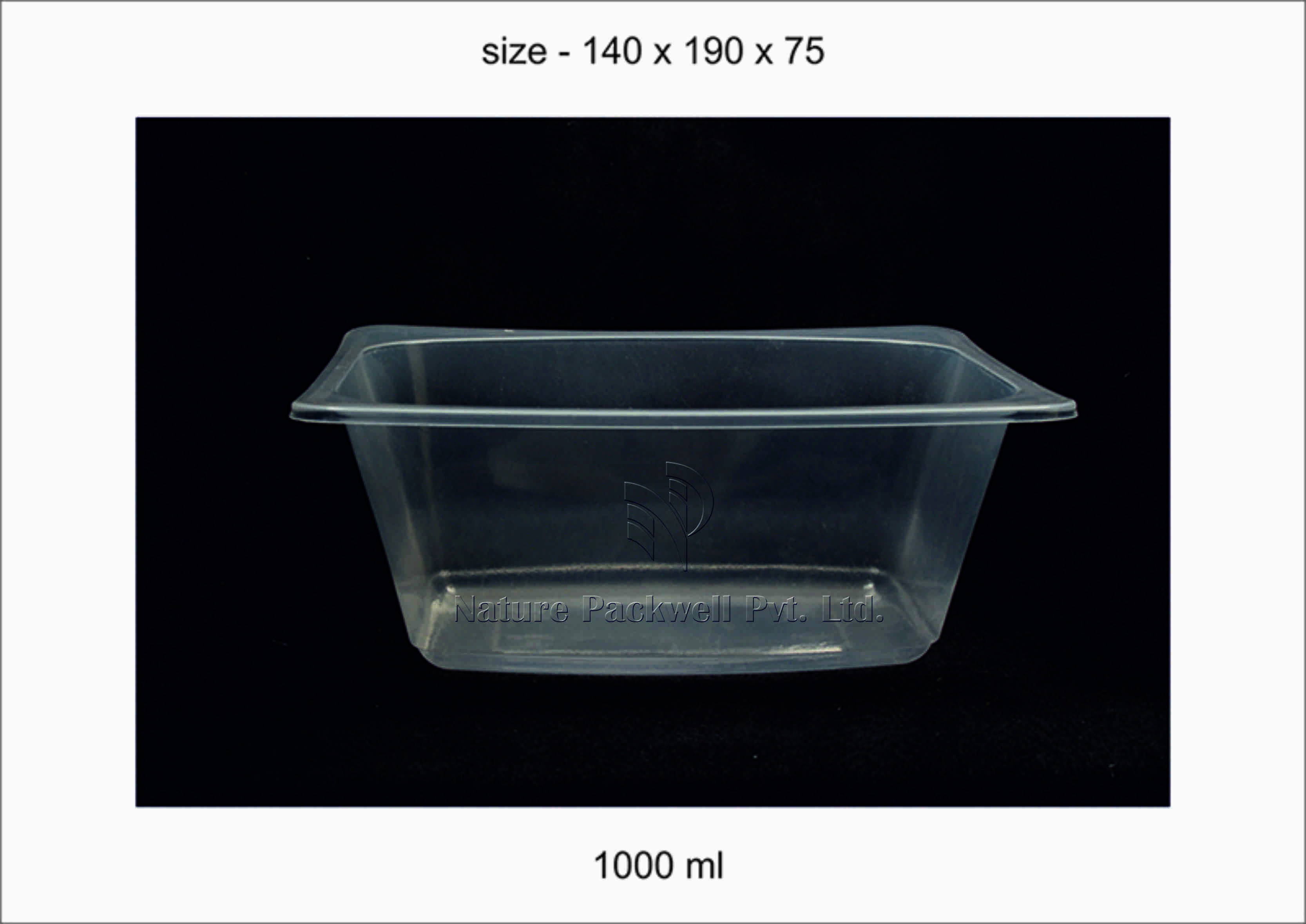 Clear Transparent Pasta Tray