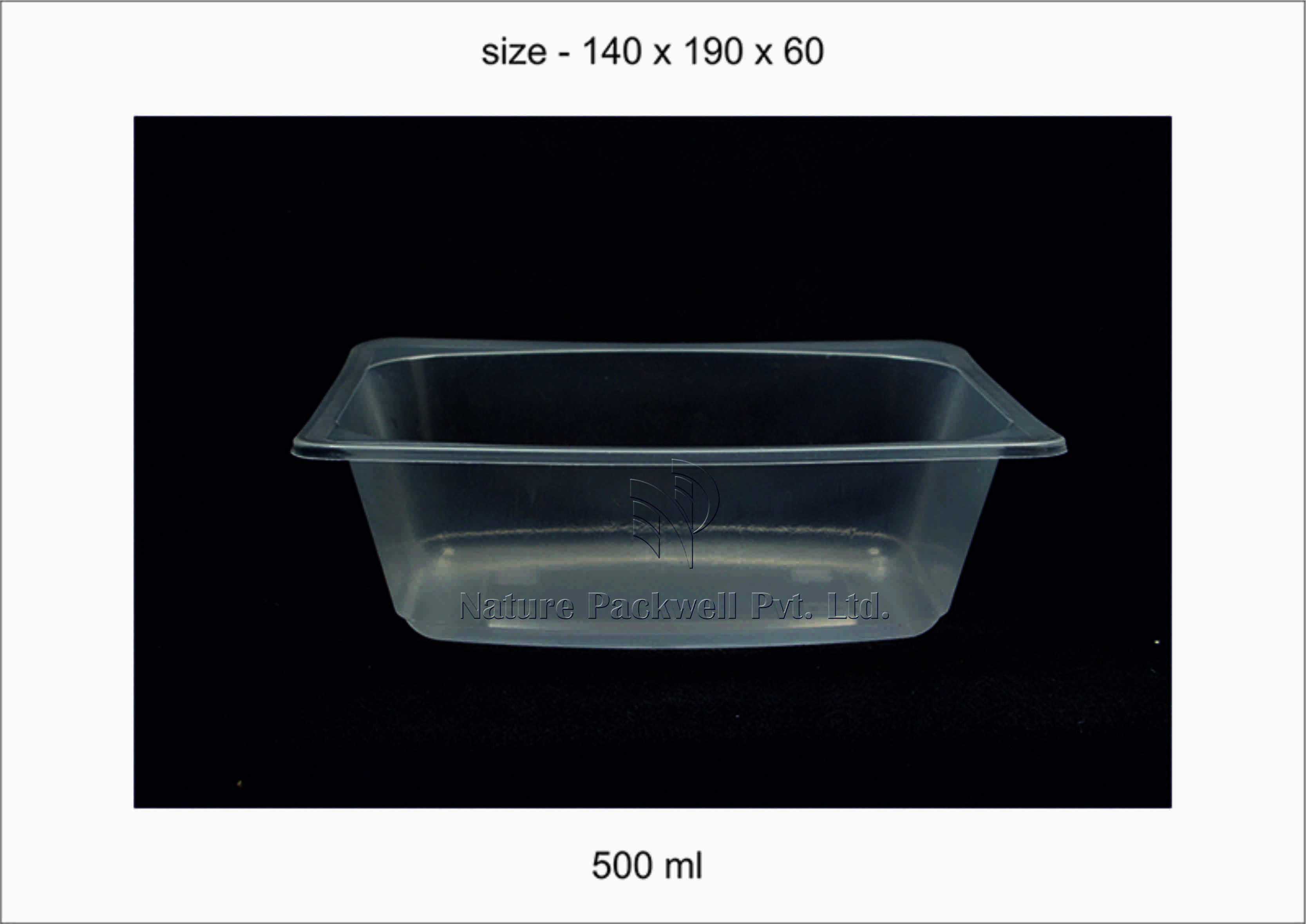 Clear Transparent Pasta Tray