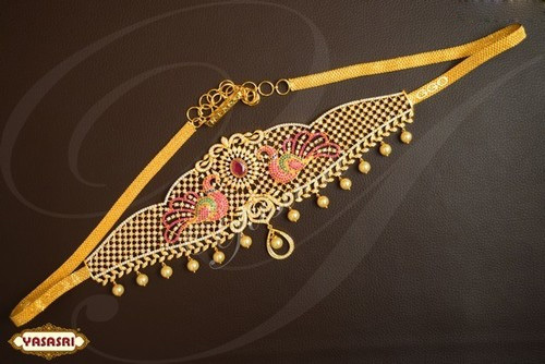Golden Peacock Design Belt