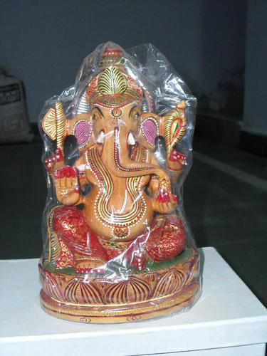 Wood Designer Wooden Ganesh Statue