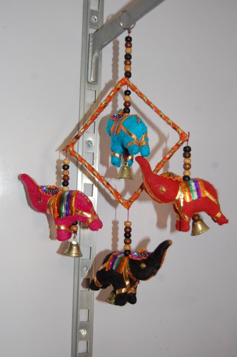 Multicolor Hanging Elephant