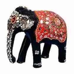 Mirror Work Lac Elephant