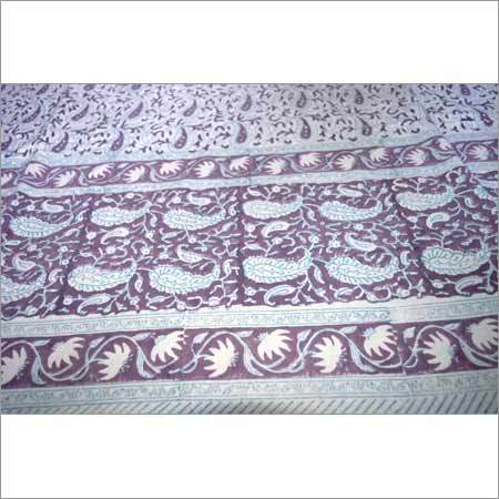 Hand Block Print Bed Sheets - 100% Cotton, Full Size, Grey Color | Enchanting Design, Washable, Colorfastness, Perfect For Home, Hotels, And Weddings