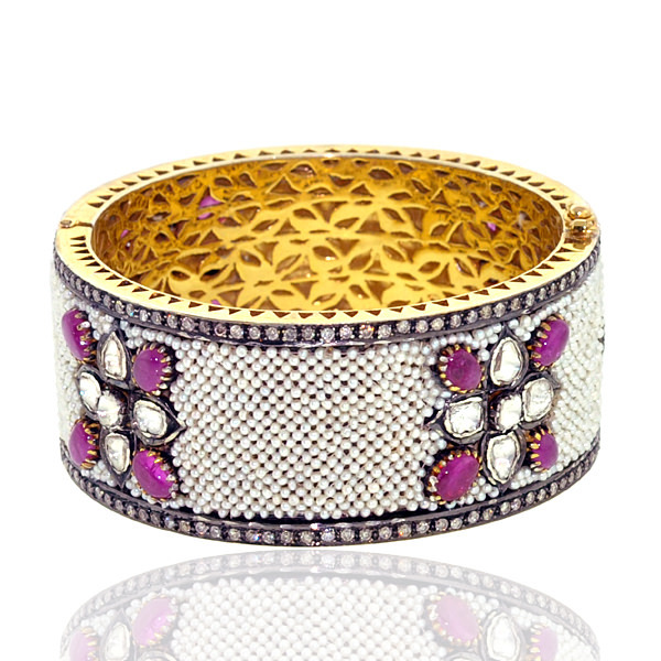 Ruby Pearl Bangle Gender: Female