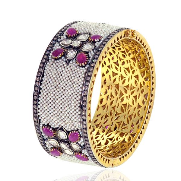 Ruby Pearl Bangle Gender: Female
