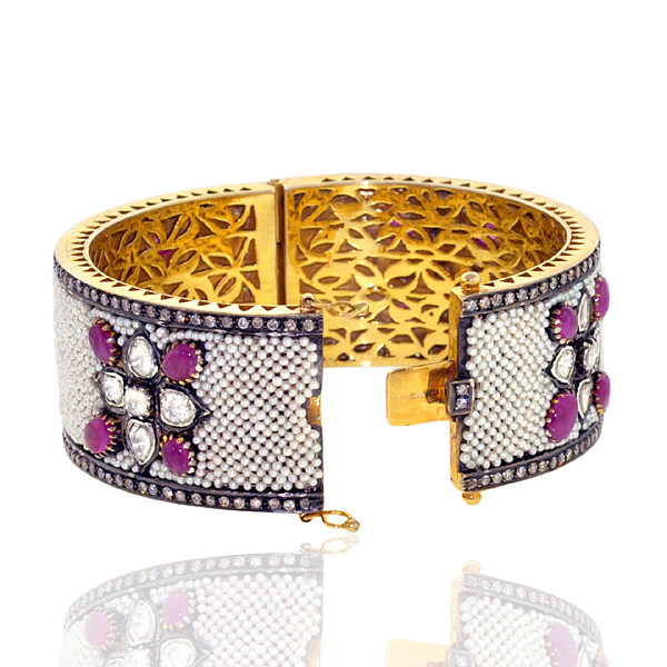Ruby Pearl Bangle Gender: Female