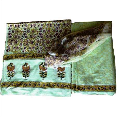 Multicolor Block Printed Cotton Suits