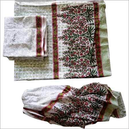 Multicolor Ladies Block Printed Cotton Suits