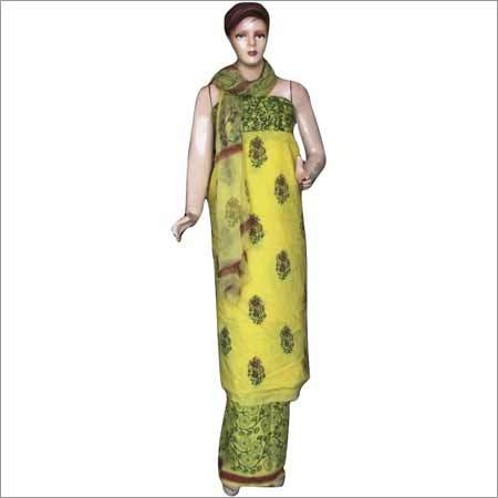 Block Printed Cotton Suits - Customized Sizes For All Body Types, Washable Ethnic Wear In Vibrant Yellow
