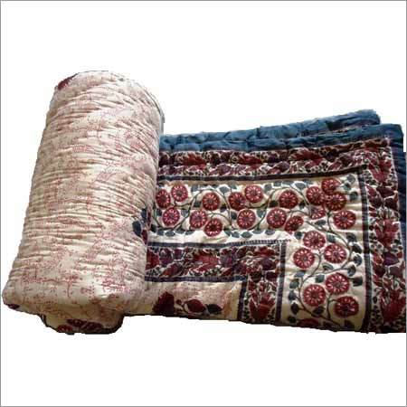 100% Cotton Jaipuri Hand Block Printed Quilt